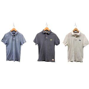 Superdry Polo Shirts Men’s XL Pique Cotton Short Sleeve Classic Lot of 3‎ Casual